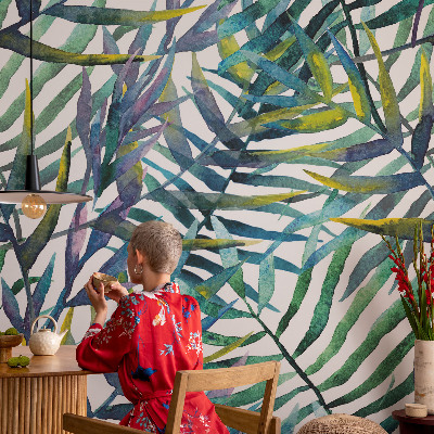 Vlies fotobehang op maat Exotische vegetatie