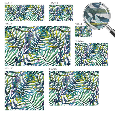 Vlies fotobehang op maat Exotische vegetatie