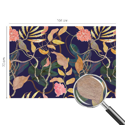 Muurbehang met een plantaardige, elegante print