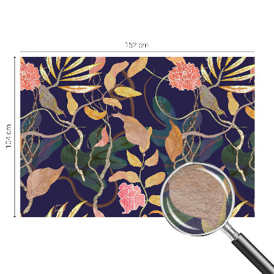 Muurbehang met een plantaardige, elegante print