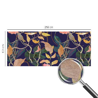Muurbehang met een plantaardige, elegante print