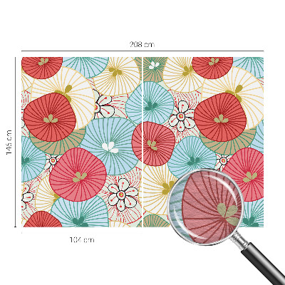 Behang met print met een bloemenpatroon