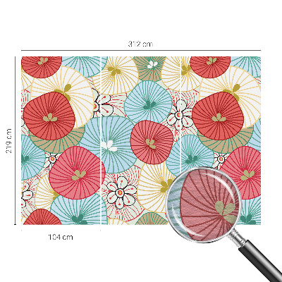 Behang met print Bloemenpatroon