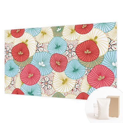 Behang met print Bloemenpatroon