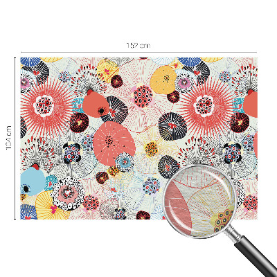 Foto behang op maat Kleurrijke bloemen