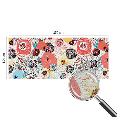 Foto behang op maat Kleurrijke bloemen