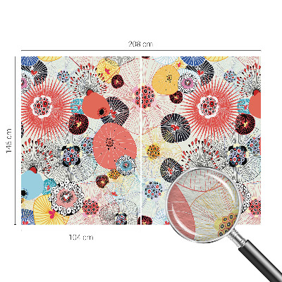 Foto behang op maat Kleurrijke bloemen