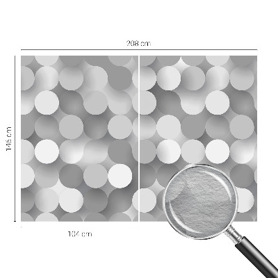 Fotobehang slaapkamer Grijze cirkels