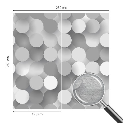 Fotobehang slaapkamer Grijze cirkels