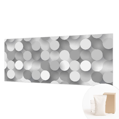 Fotobehang slaapkamer Grijze cirkels