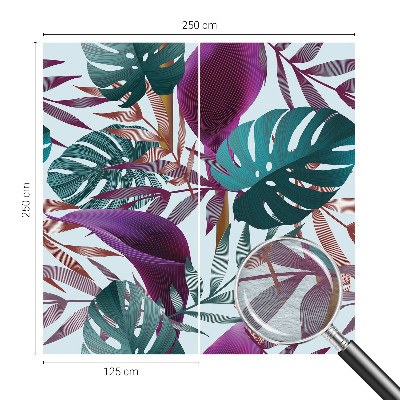 Fotobehang voor de slaapkamer Tropische compositie