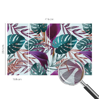 Fotobehang voor de slaapkamer Tropische compositie