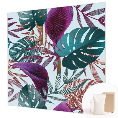 Fotobehang voor de slaapkamer Tropische compositie
