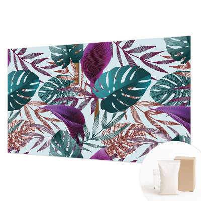 Fotobehang voor de slaapkamer Tropische compositie