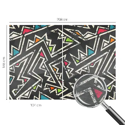 Modern fotobehang voor de woonkamer met een energetisch geometrisch motief
