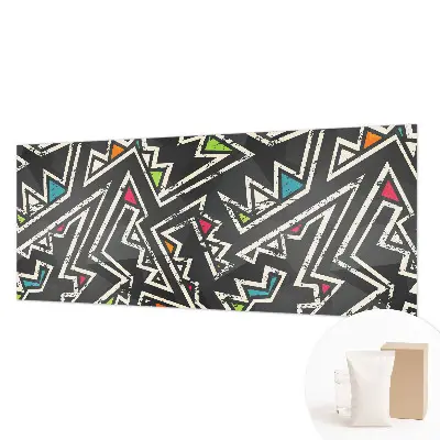Modern fotobehang voor de woonkamer met een energetisch geometrisch motief