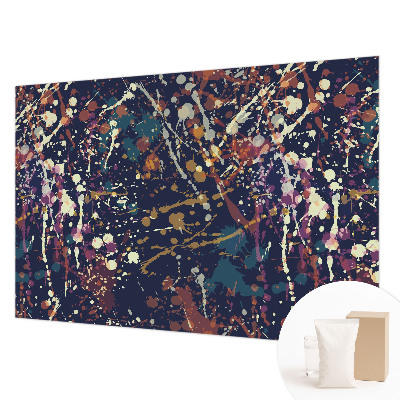 Luxe fotobehang met een kleurrijke abstracte print