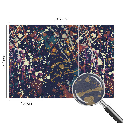 Luxe fotobehang met een kleurrijke abstracte print