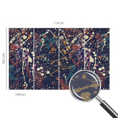 Luxe fotobehang met een kleurrijke abstracte print