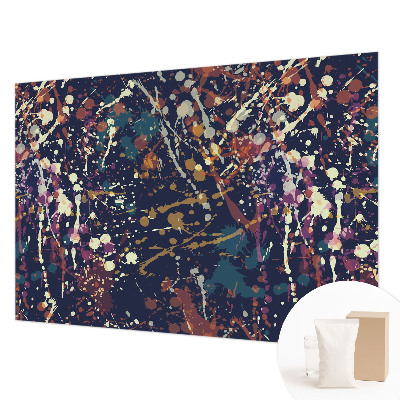 Luxe fotobehang met een kleurrijke abstracte print