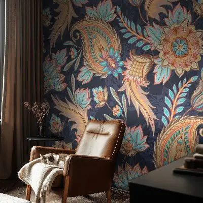 Hoogwaardig fotobehang met een bloemenpatroon