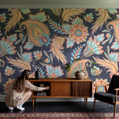 Hoogwaardig fotobehang Bloemenpatroon