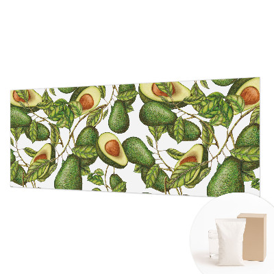 Groot fotobehang met een avocadopatroon