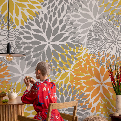 Vlies fotobehang met het motief 'Bloemenergie' voor een natuurlijke uitstraling