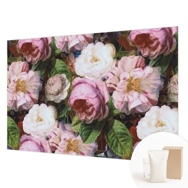 Vliesbehang fotobehang met bloemmotief voor een elegante uitstraling