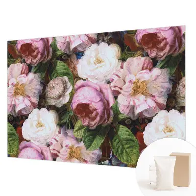 Vliesbehang fotobehang met bloemmotief voor een elegante uitstraling