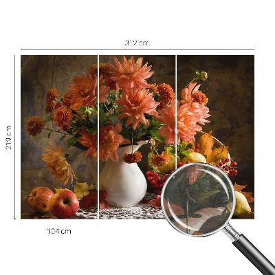 Fotobehang vlies met een herfstcompositie