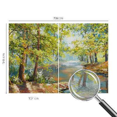 Vliesbehang fotobehang woonkamer Idyllisch meer