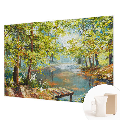 Vliesbehang fotobehang woonkamer Idyllisch meer