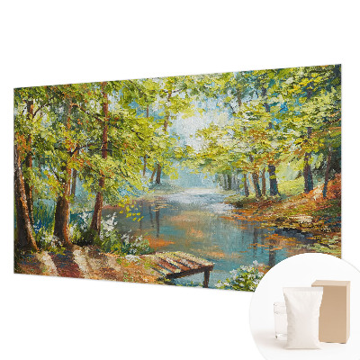 Vliesbehang fotobehang woonkamer Idyllisch meer