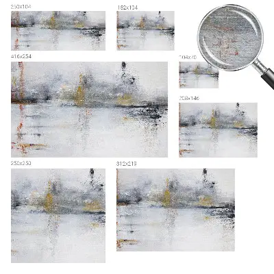 Vlies fotobehang op maat met een harmonieuze abstracte print