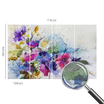 Fotobehang Abstracte bloemen