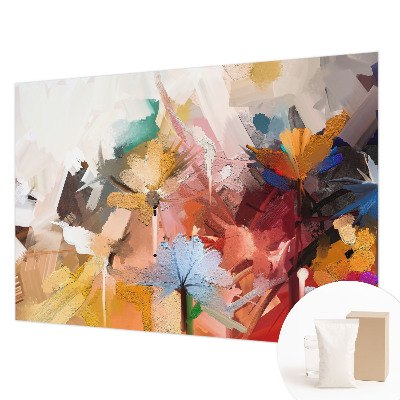 Fotobehang op maat Abstracte bloemen