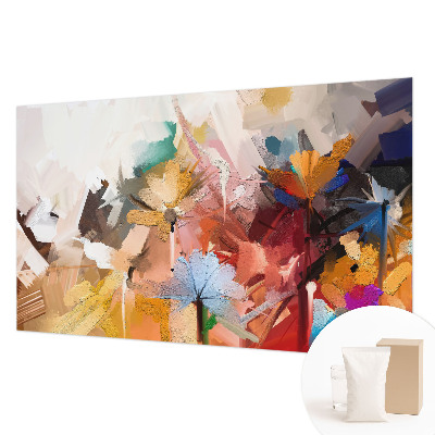 Fotobehang op maat Abstracte bloemen