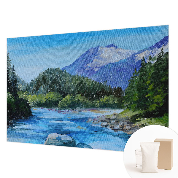 Fotobehang naadloos Berglandschap