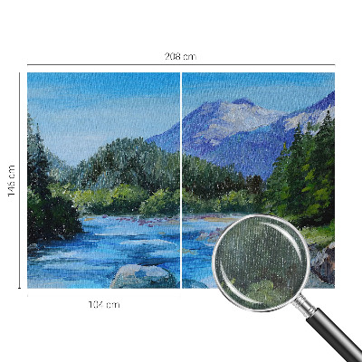 Fotobehang naadloos Berglandschap