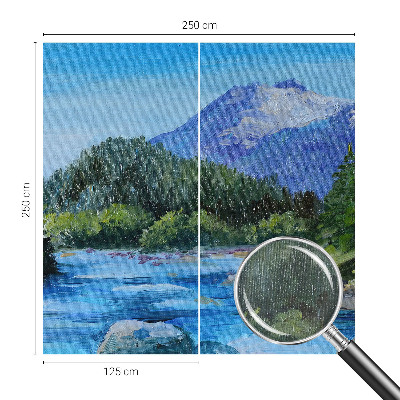 Fotobehang naadloos Berglandschap