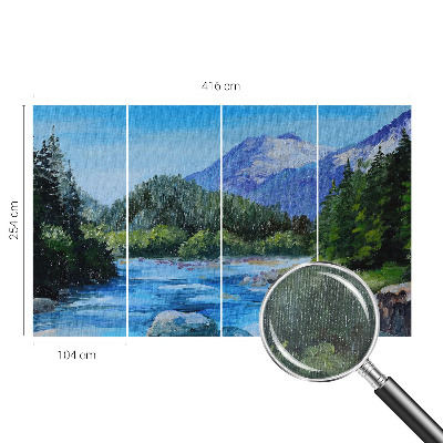 Fotobehang naadloos Berglandschap
