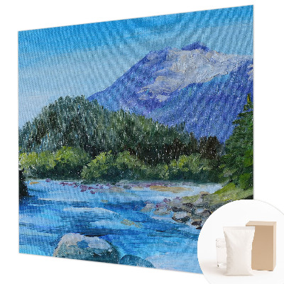 Fotobehang naadloos Berglandschap
