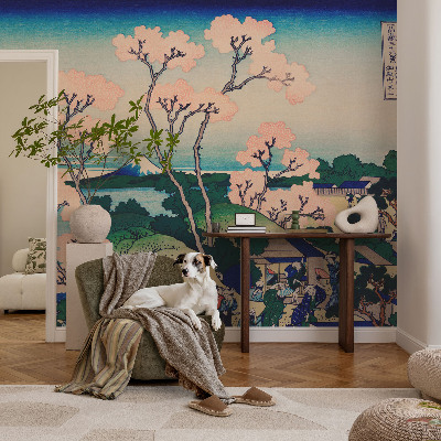 Fotobehang voor de slaapkamer Kersenbloesems