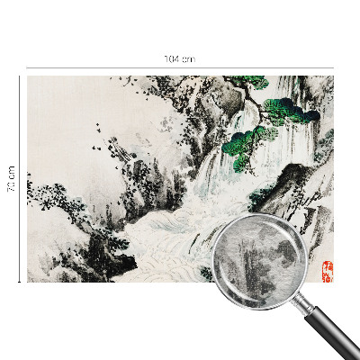 Sfeervol fotobehang Natuurlijke waterval