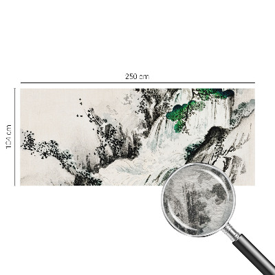 Sfeervol fotobehang Natuurlijke waterval