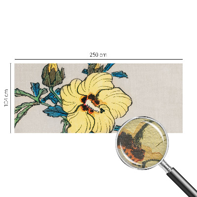 Uniek fotobehang Gele bloem