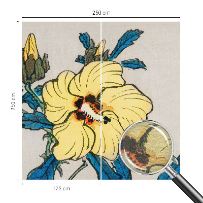 Uniek fotobehang Gele bloem