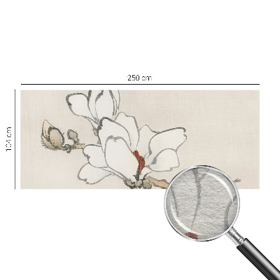 Vlies fotobehang met delicate magnolia's