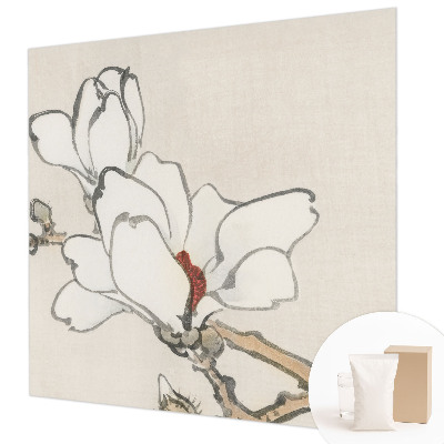 Vlies fotobehang met delicate magnolia's